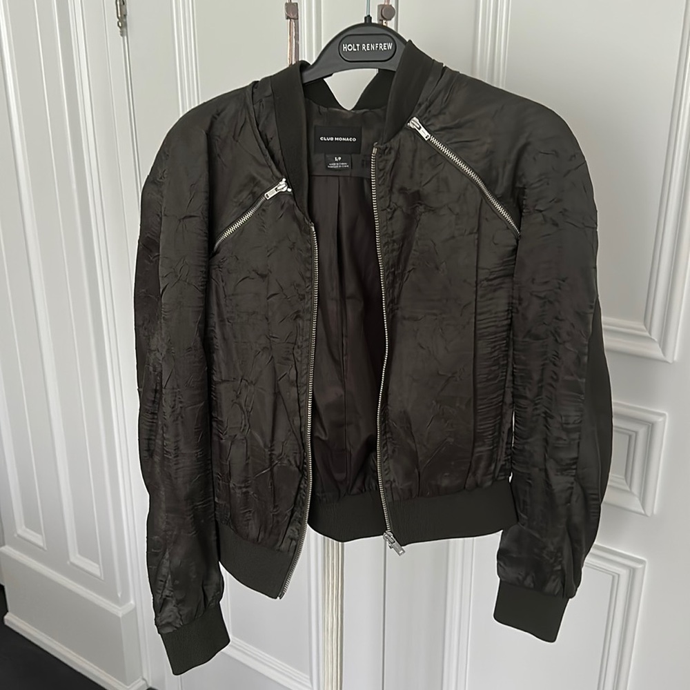 Club Monaco size S bomber jacket